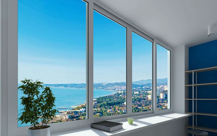 Остекление с раздвижным открыванием створок, г. Москва